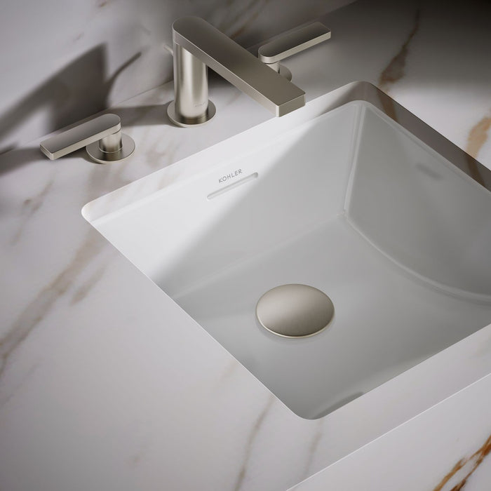 KOHLER K-21056 Brazn 16-1/4" Square Undermount Bathroom Sink