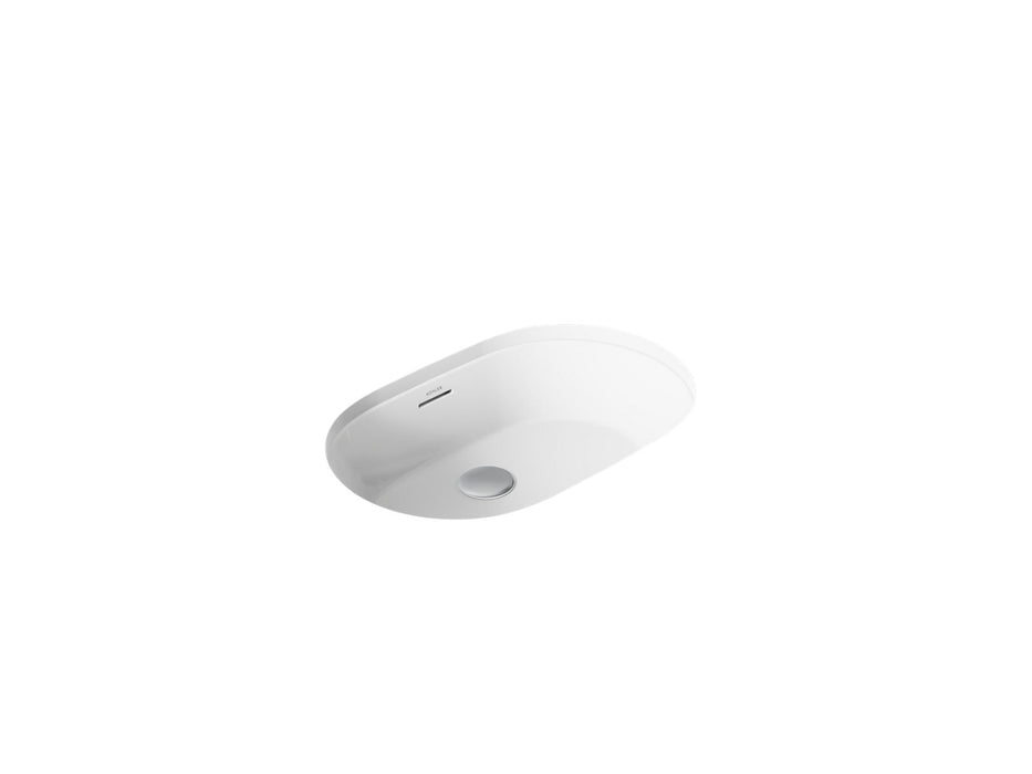 KOHLER K-21057 Brazn 24-1/4" Oval Undermount Bathroom Sink