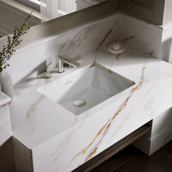 KOHLER K-21058 Brazn 21-1/4" Rectangular Undermount Bathroom Sink