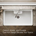 Kohler Farmstead 45" top-/wall-mount single-bowl workstation farmhouse kitchen sink