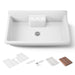 Kohler Farmstead 45" top-/wall-mount single-bowl workstation farmhouse kitchen sink