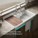 KOHLER K-21103-1HPSG Farmstead 45" top-/wall-mount single-bowl workstation farmhouse kitchen sink
