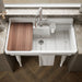 KOHLER K-21103-3HW Farmstead 45" top-/wall-mount single-bowl workstation farmhouse kitchen sink