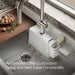 KOHLER K-21103-1HW Farmstead 45" top-/wall-mount single-bowl workstation farmhouse kitchen sink