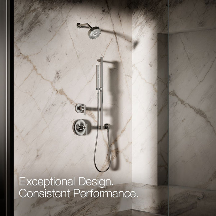 KOHLER K-21335-G Shift Round two-function handshower, 1.75 gpm