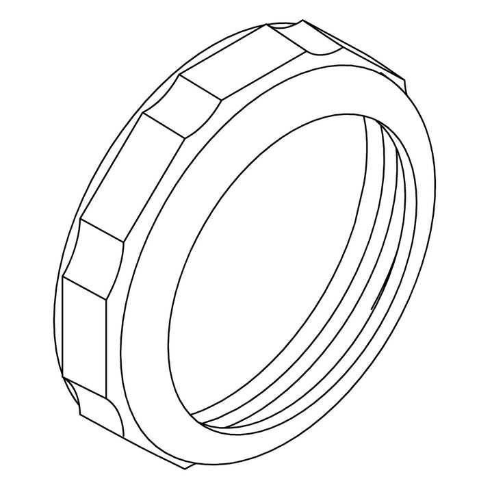KOHLER K-21587 Nut,1-1/2 S.J,Brass,Plt.