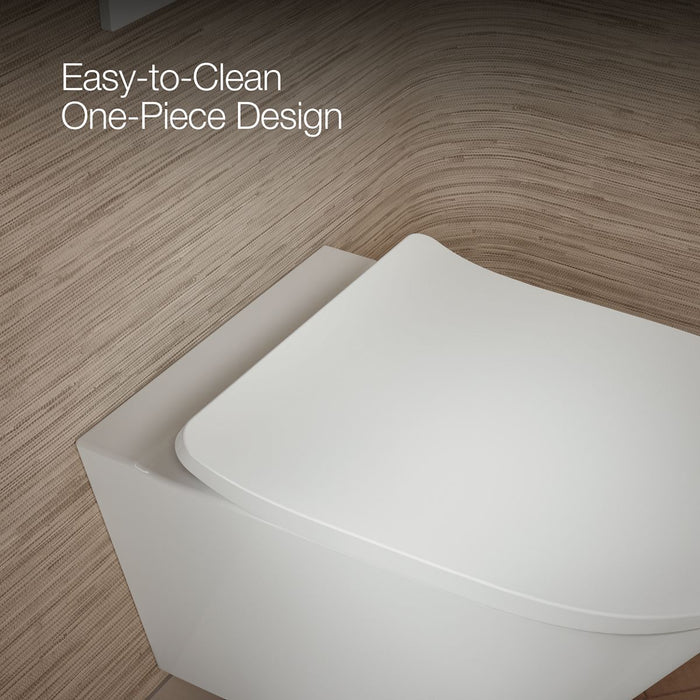 Kohler Brazn Wall-hung round-front toilet, dual-flush