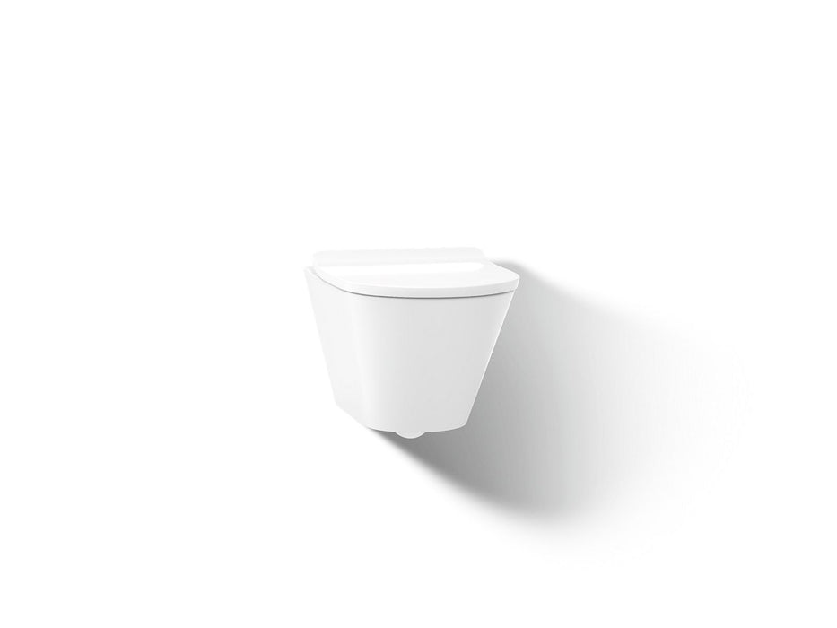 KOHLER K-21748 Brazn Wall-hung Round-front Toilet, Dual-flush