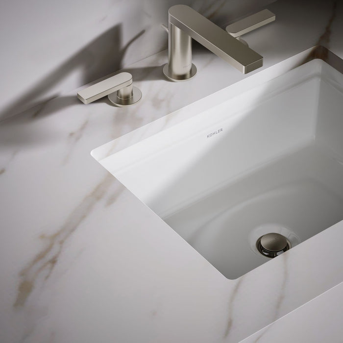 KOHLER K-21783 Artifacts 21-1/4" Rectangular Undermount Bathroom Sink