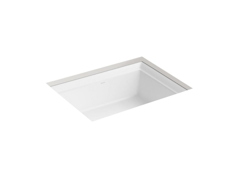 KOHLER K-21783 Artifacts 21-1/4" Rectangular Undermount Bathroom Sink