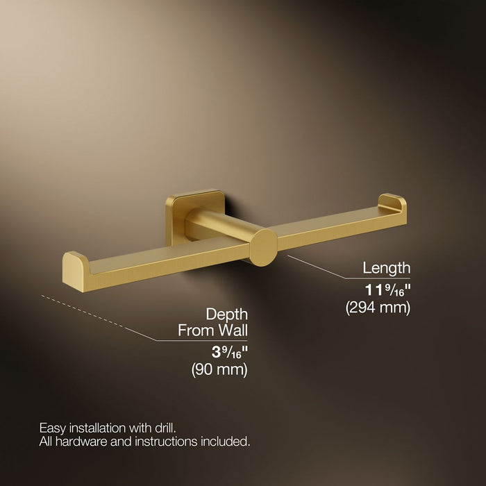 Kohler Parallel Double toilet paper holder