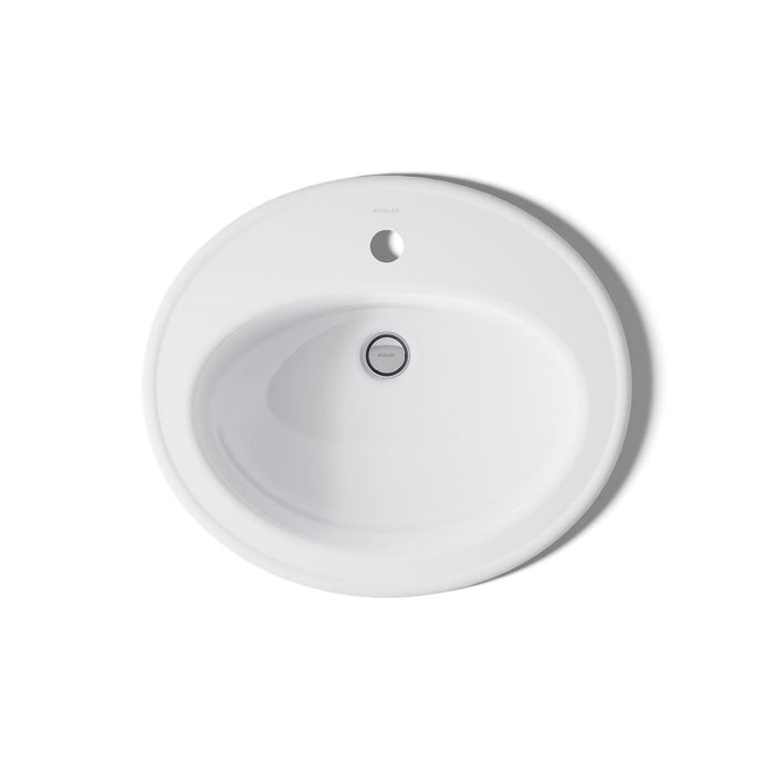 Kohler Pennington 20-1/4" oval drop-in bathroom sink