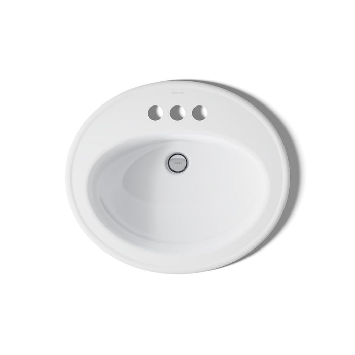 Kohler Pennington 20-1/4" oval drop-in bathroom sink