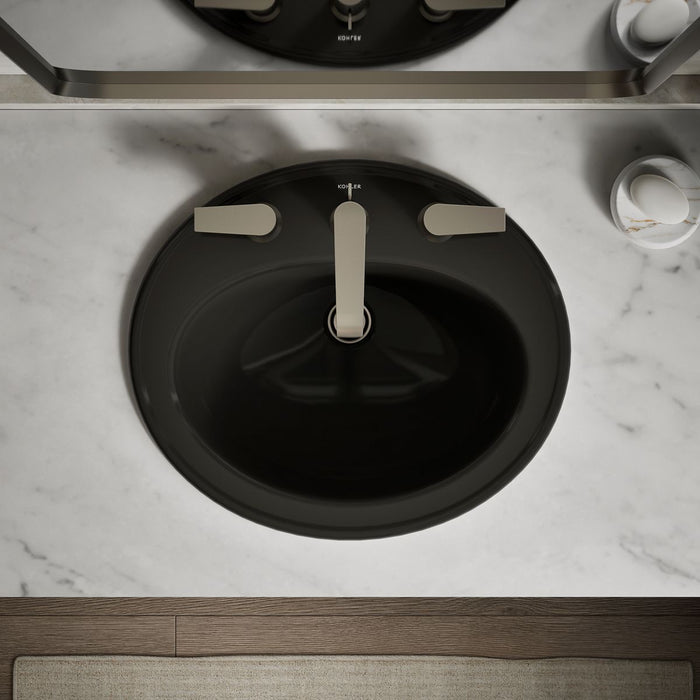 Kohler Pennington 20-1/4" oval drop-in bathroom sink