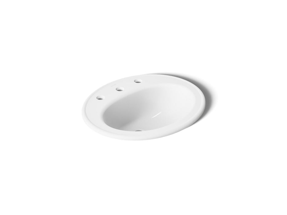 Kohler Pennington 20-1/4" oval drop-in bathroom sink