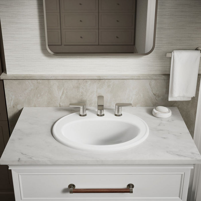 Kohler Pennington 20-1/4" oval drop-in bathroom sink