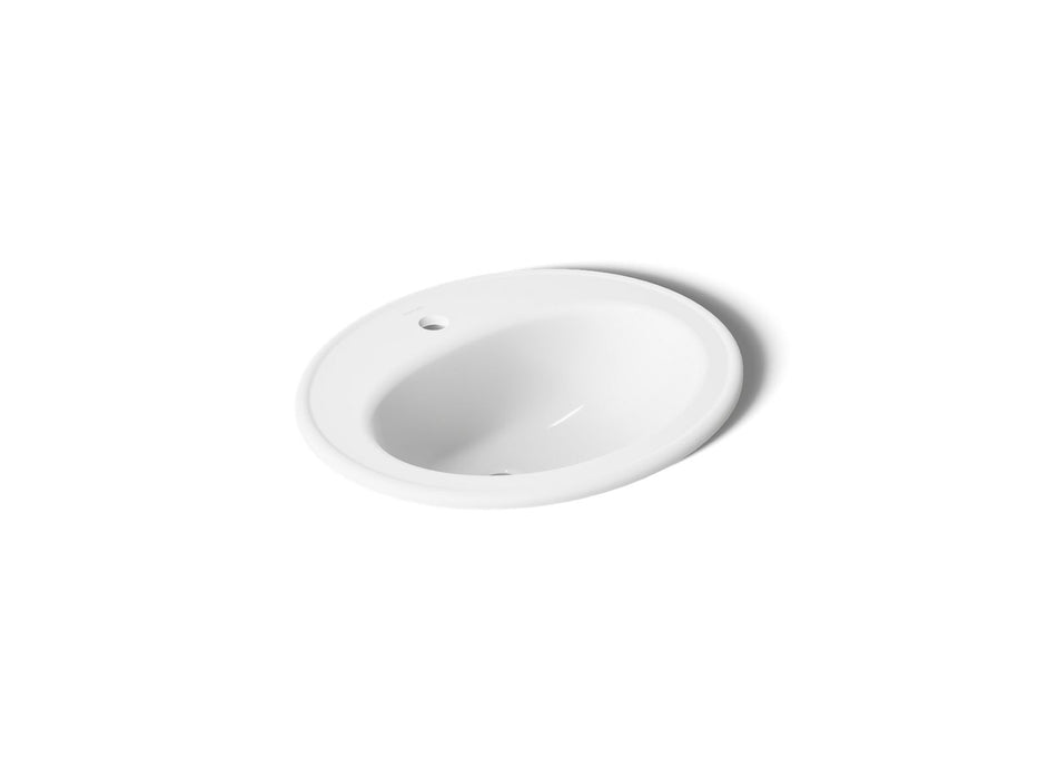 KOHLER K-2196-1 Pennington 20-1/4" oval drop-in bathroom sink