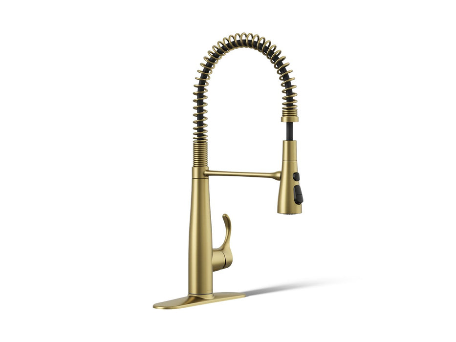 KOHLER K-22033 Simplice Semi-professional kitchen sink faucet with three-function sprayhead