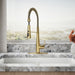 KOHLER Simplice Semi-professional kitchen sink faucet with three-function sprayhead