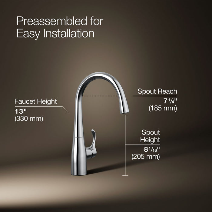 KOHLER Simplice Single-handle bar sink faucet