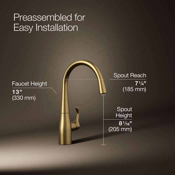KOHLER Simplice Single-handle bar sink faucet