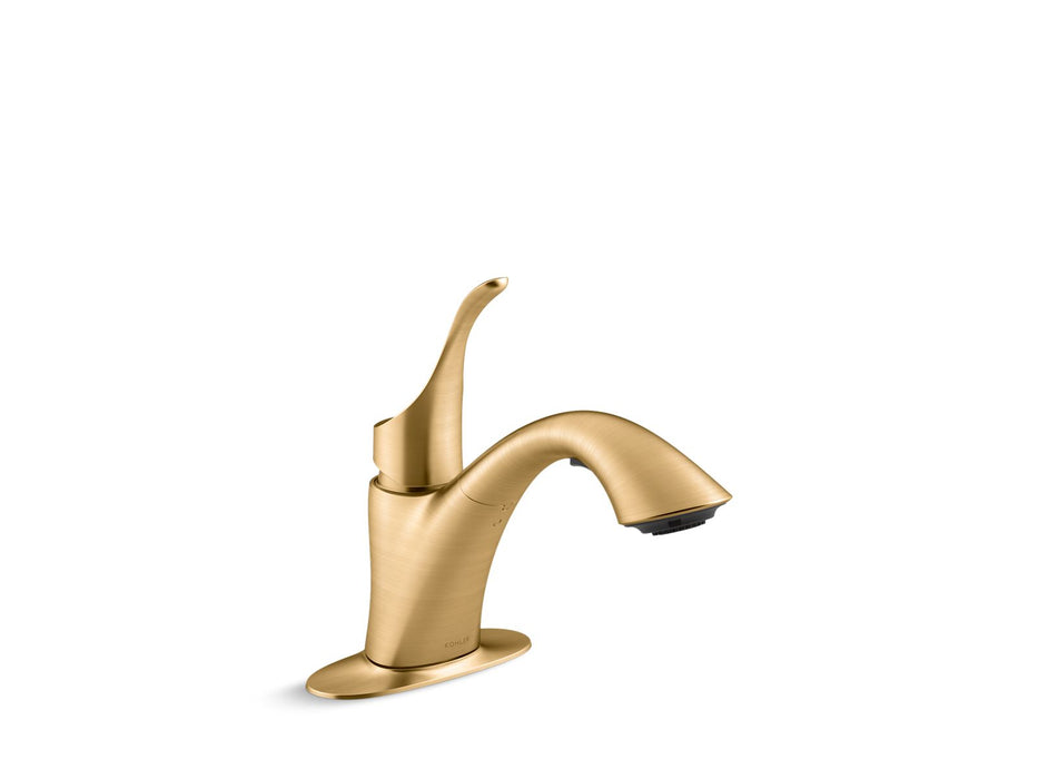KOHLER Simplice Pull-out laundry sink faucet with two-function sprayhead