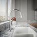 KOHLER Simplice Touchless pull-down kitchen sink faucet with three-function sprayhead