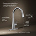 KOHLER Simplice Touchless pull-down kitchen sink faucet with three-function sprayhead