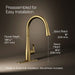KOHLER Simplice Touchless pull-down kitchen sink faucet with three-function sprayhead
