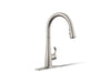 KOHLER Simplice Touchless pull-down kitchen sink faucet with three-function sprayhead