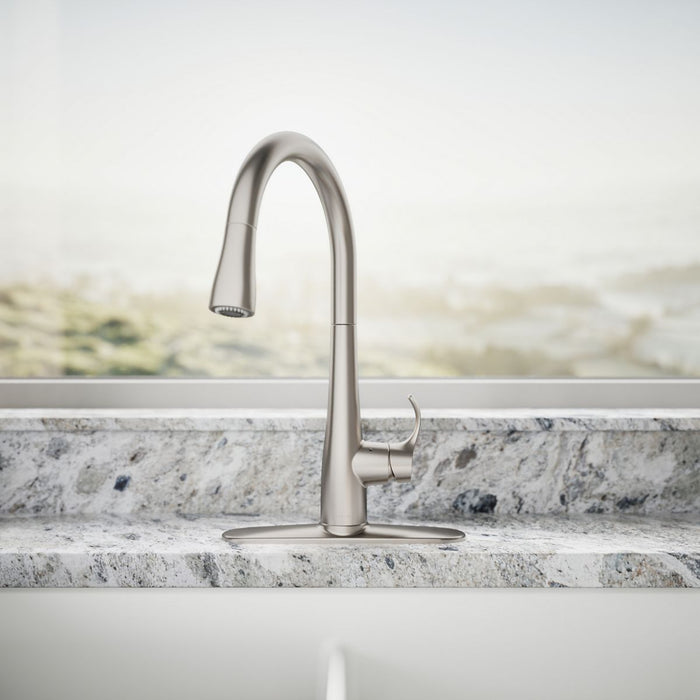 KOHLER K-22036 Simplice Touchless pull-down kitchen sink faucet with three-function sprayhead