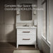 Kohler Caxton 19-1/4" oval undermount bathroom sink with glazed underside, no overflow