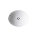 Kohler Caxton 19-1/4" oval undermount bathroom sink with glazed underside, no overflow