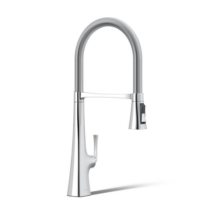 KOHLER K-22060 Graze Semi-professional kitchen sink faucet with three-function sprayhead