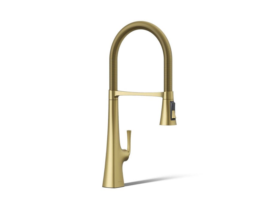 KOHLER K-22060 Graze Semi-professional kitchen sink faucet with three-function sprayhead
