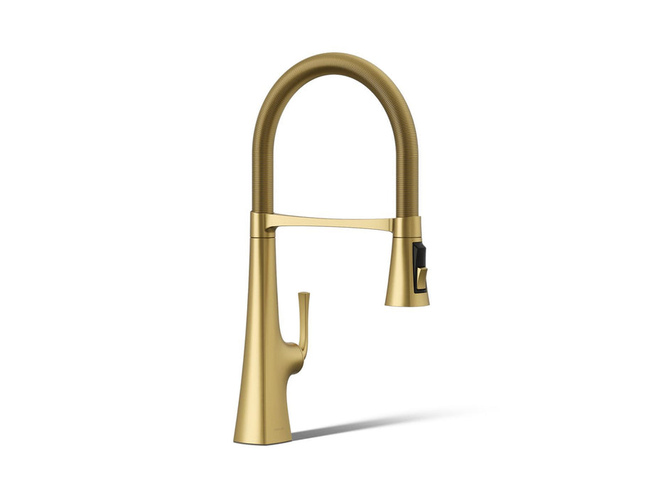 KOHLER K-22061 Graze Semi-professional kitchen sink faucet with three-function sprayhead