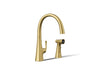 KOHLER K-22064 Graze Single-handle kitchen sink faucet with two-function side sprayer