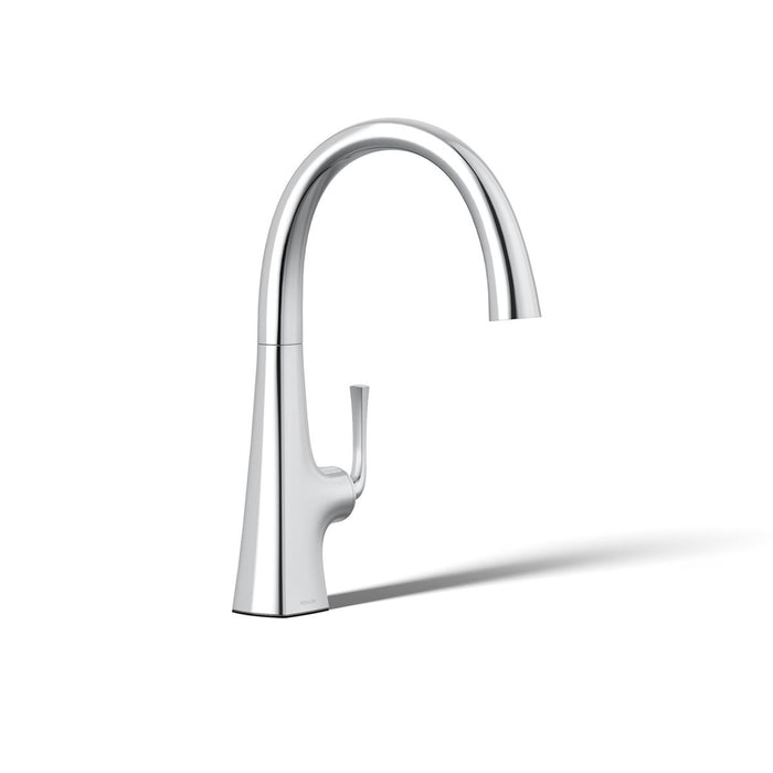KOHLER K-22065 Graze Single-handle bar sink faucet, polished chrome - view 4