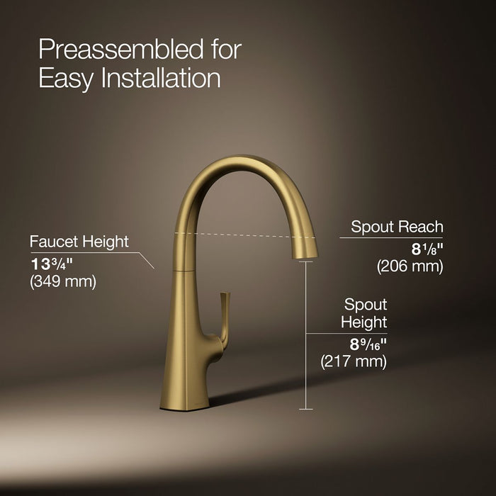 KOHLER Graze Single-handle bar sink faucet