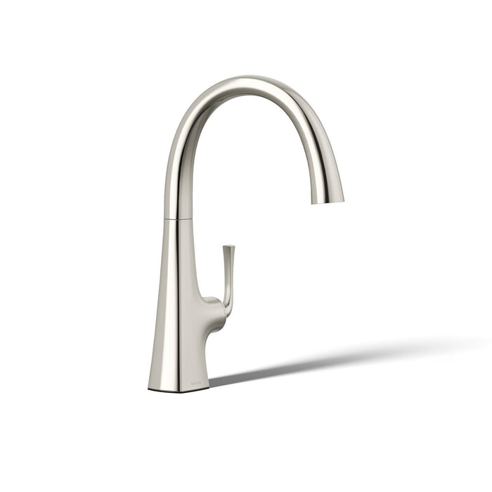 KOHLER K-22065 Graze Single-handle bar sink faucet, vibrant polished nickel - view 4