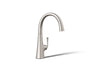 KOHLER K-22065 Graze Single-handle bar sink faucet, vibrant stainless