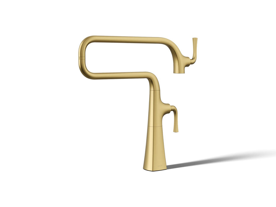 KOHLER K-22067 Graze Deck-mount pot filler