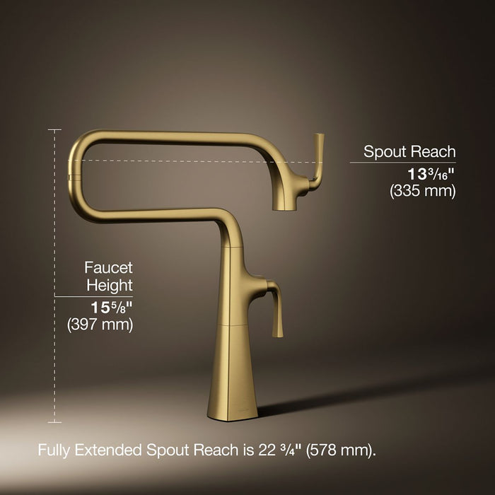 KOHLER Graze Deck-mount pot filler