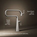 KOHLER K-22067 Graze Deck-mount pot filler, vibrant stainless - view 4