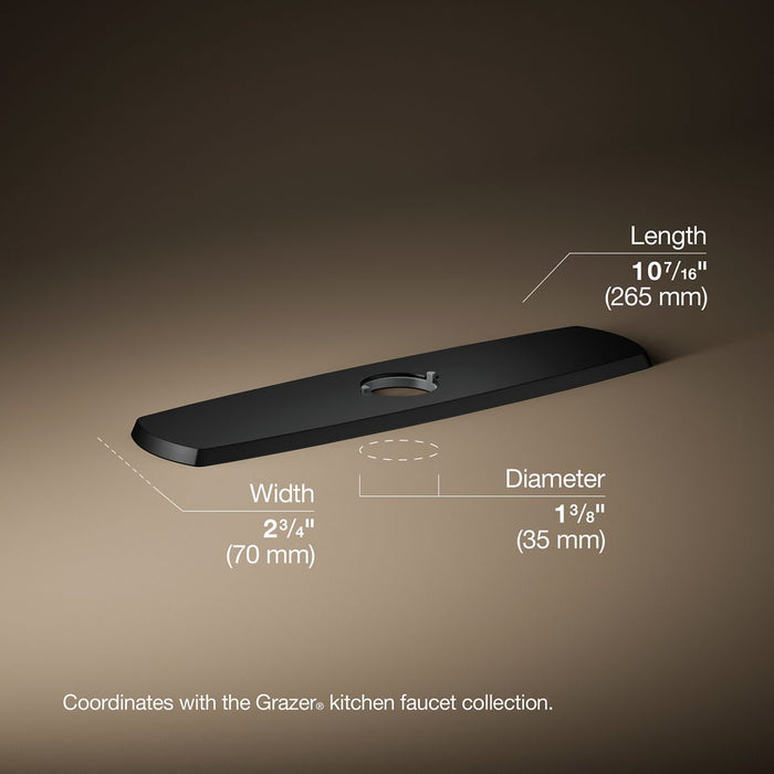 3/4 view of product with dimensions