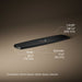 3/4 view of product with dimensions