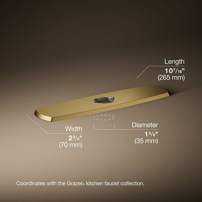3/4 view of product with dimensions