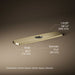 3/4 view of product with dimensions