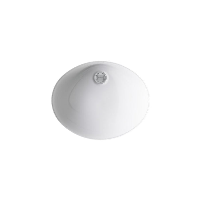 KOHLER Caxton 17" oval undermount bathroom sink