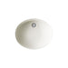 Kohler Caxton 19-1/4" oval undermount bathroom sink with glazed underside, no overflow